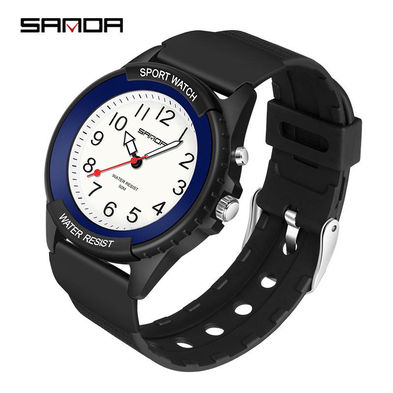 Sanda Retro Luminous Quartz Watches for Men & Women - Fashionable Sports & Outdoor Waterproof Watches