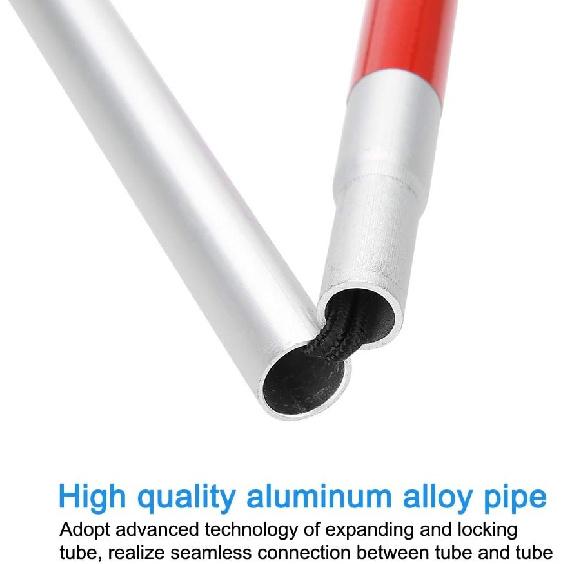 Blind Cane, Folding Reflective Red Cane 43.3in, Non-Slip Aluminum Walking Stick For Blind People, Visually Impaired and Disabled