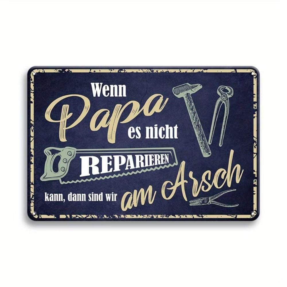 Vintage Metal Tin Sign Retro Wall Art 20x30cm