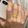 Xiaohongshu Hot Selling Chinese-Style Lace Zircon Luxury Ring for Women: Versatile and Fashionable Design.