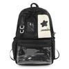 Star Color Block Backpack Junior High School Student Schoolbag