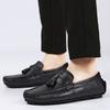 2025 Mocasines Tassel Loafers Shoes For Men Male Boat Shoes Leather Man Moccasins Mens Driving Shoes Casual Shoe Slip On Flats