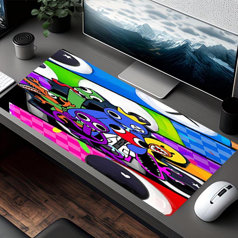 Game Rainbow Friends Print Mouse Pad, for Keyboard Pad Laptop PC Mat for Office Home Use, Desk Decor, Perfect Birthday Gift for Gamers