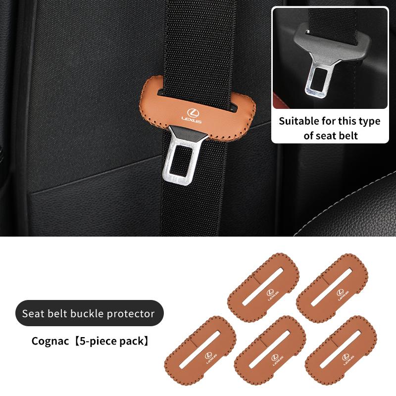 Car Seat Belt Flip Leather Buckle Protector For w222 UX250h RX450h CT200h RX400h NX300h RX350 RX300 GX470 IS350 ES3350 222w