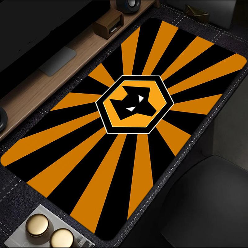Flammende Wölfe Emblem Wanderer Mauspads, Gummibasis, Mauspads für Gamer und Bürogebrauch, Gaming Schreibtisch , Leicht zu reinigende Matte Weihnachtsgeschenke für Fans