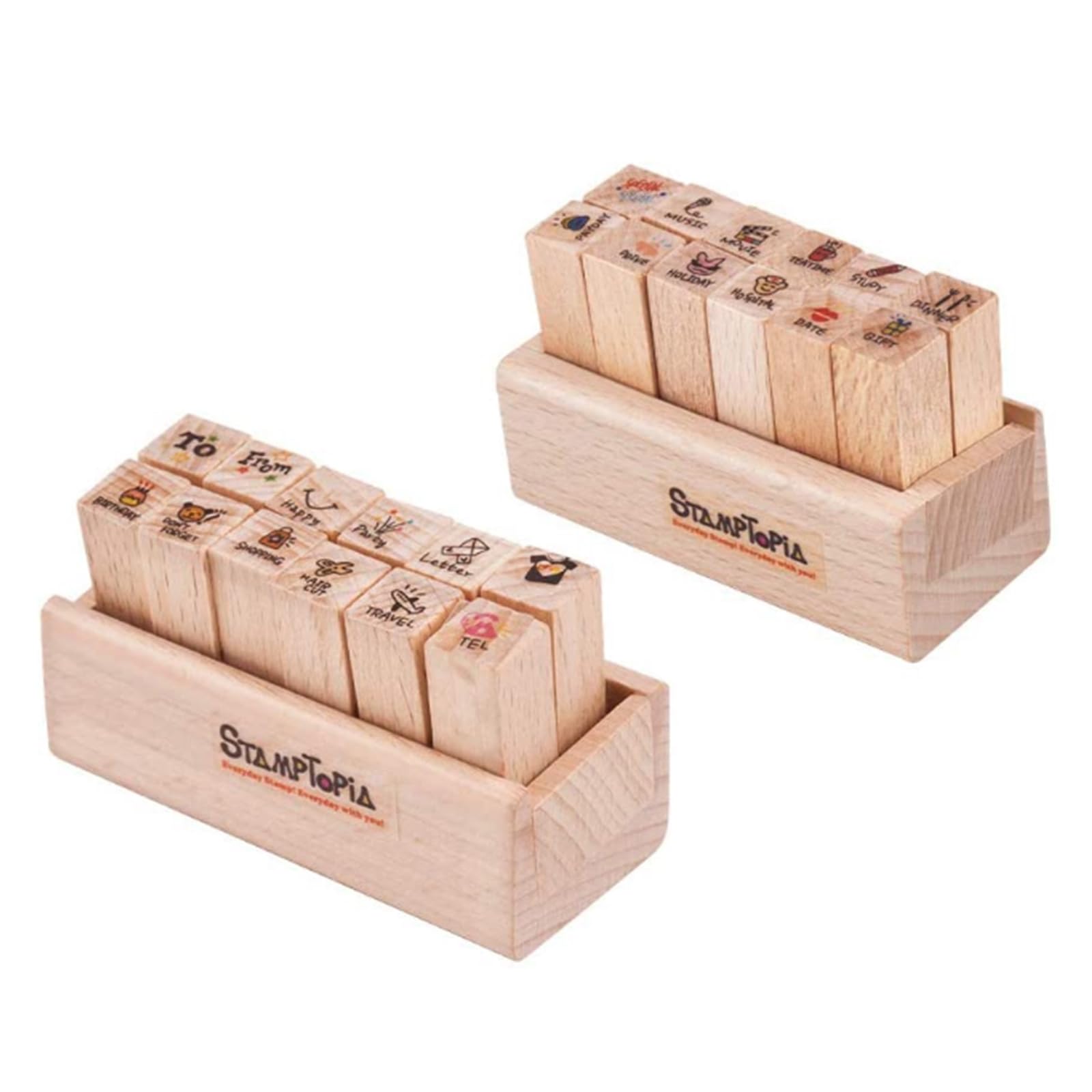 

WANDIC Резина 24 2 Стиля Мини Деревянные Резиновые Штампы для Дневника Деревянные Штампы для DIY Открыток и Скрапбукинга и Штампы, Штуки, Поделки, Изготовление, (Путешествовать