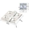 1 Pc Detachable Hinge Slip Joint Flag Lift Off Door Stainless Steel 40x40 50x50 60x60mm Wardrobes And Doors Hardware Furniture