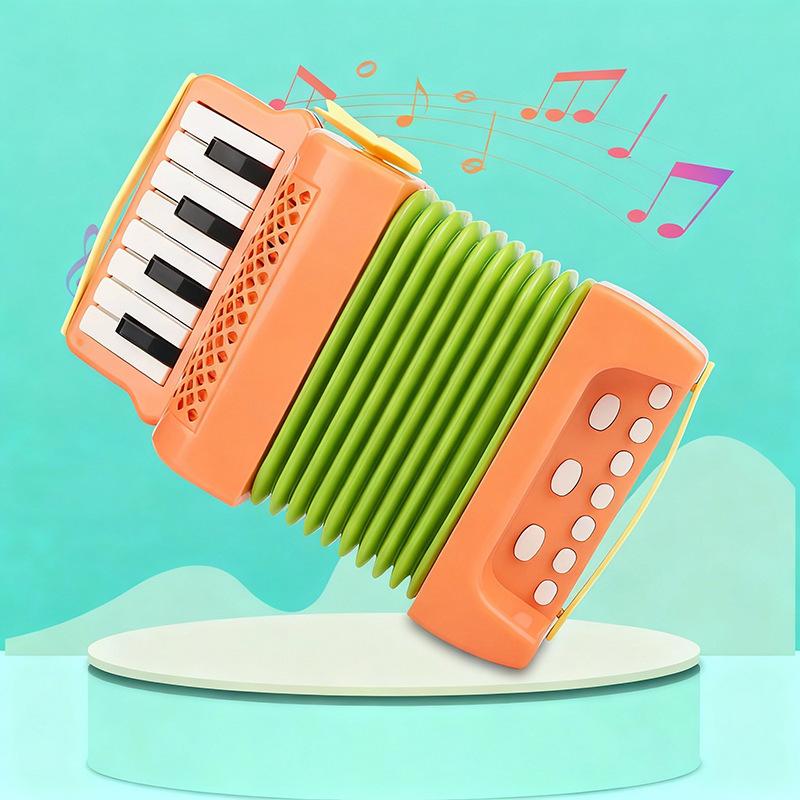 Acordeon Jucărie pentru Copii Mici Instrument Muzical Jucării Educative Dezvoltarea Interesului Muzical al Copiilor Cadouri pentru Copii Băieți Fete