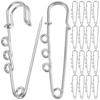 50Pcs Safety Pins Heavy Duty Brooch Needles Alloy Pins for DIY Clothing Fixing DIY Jewelry Making Craft Accessories