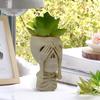 Yousheng Halloween Skull Flower Pot No See Speak Hear Creepy Skull Planter Pot Home Balcony Garden Decoration Cactus Succulents Plants Container