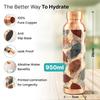 Copper Water Bottle 950 Ml | With Anti Oxidant Properties |Boosts Immunity & Improves Health| Copper Water Bottles |