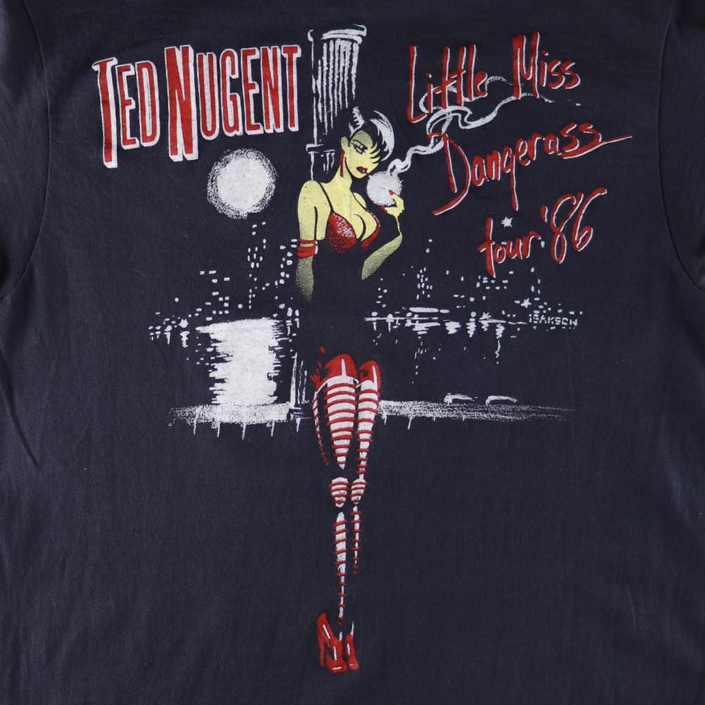 

1986 Ted Nugent Little Miss Dangerass Tour Black Unisex T-Shirt S-23XL EE10 Unisex T-Shirt L