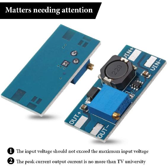 5PCS MT3608 DC-DC Step Up Converter Booster Power Supply Module Boost Step-up Board MAX output 28V 2A