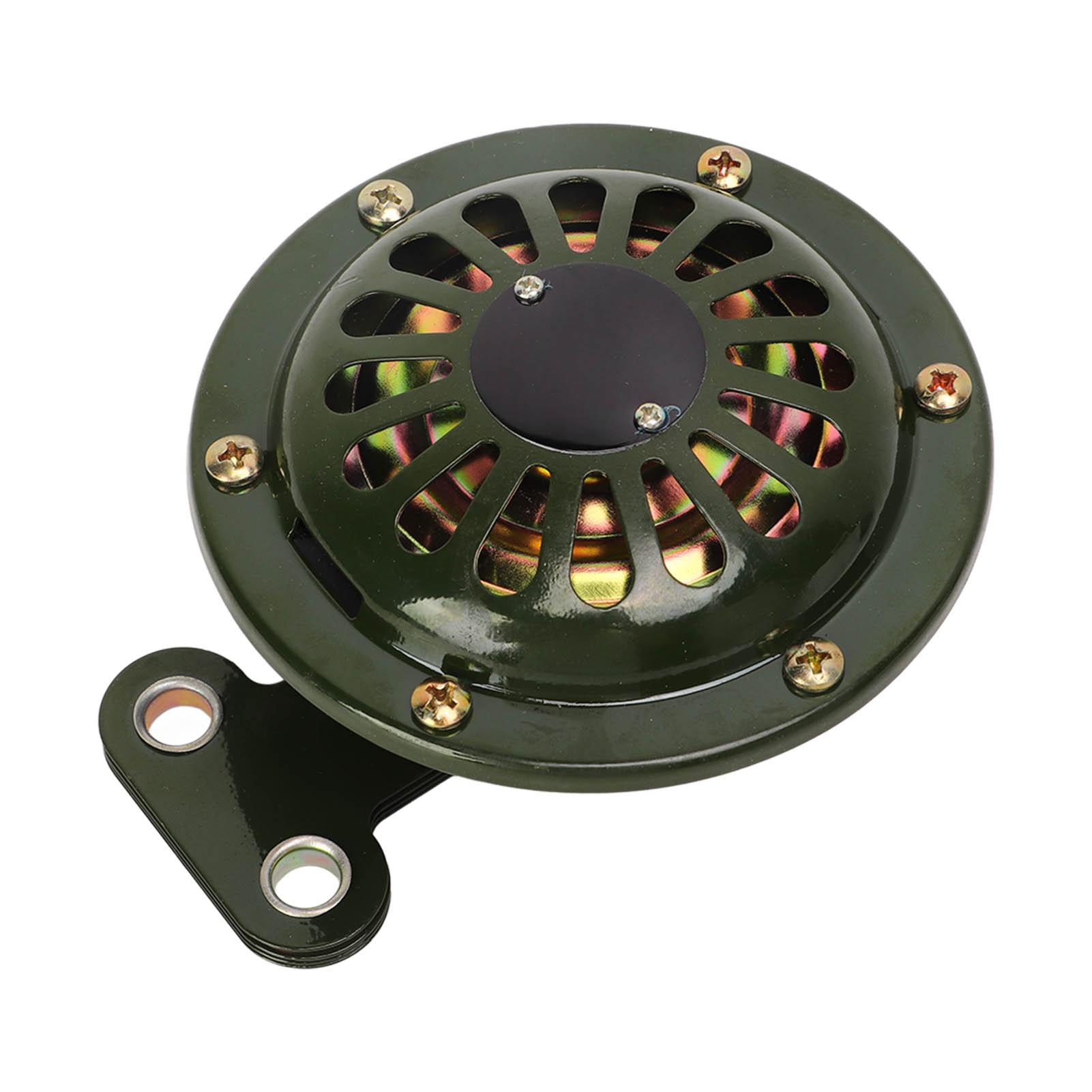 

Круглый электрический воздушный сигнал 12 В постоянного тока 110 дБ Громкий звук Черный Водонепроницаемый сигнал для автомобилей Грузовиков Мотоциклов