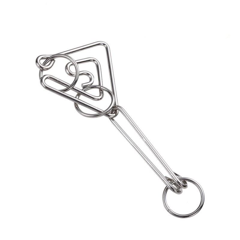 Nine-ring Puzzle Toys with High Difficulty To Untie The Rings, Loop-shaped Ring Intelligence Toy To Untie The Rings