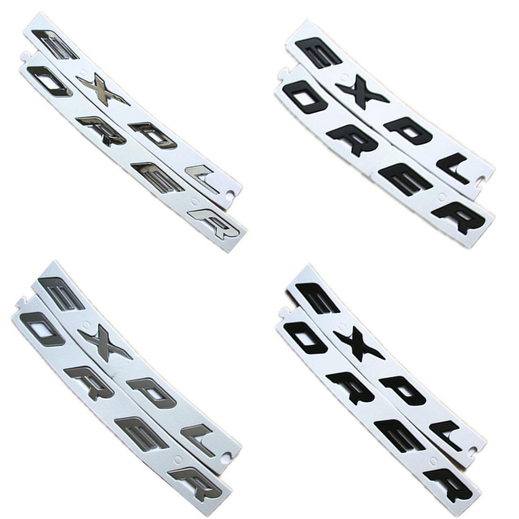 Elegant Black Metal Explorer Car Front Hood Emblem Badge Sticker For Ford Vehicles