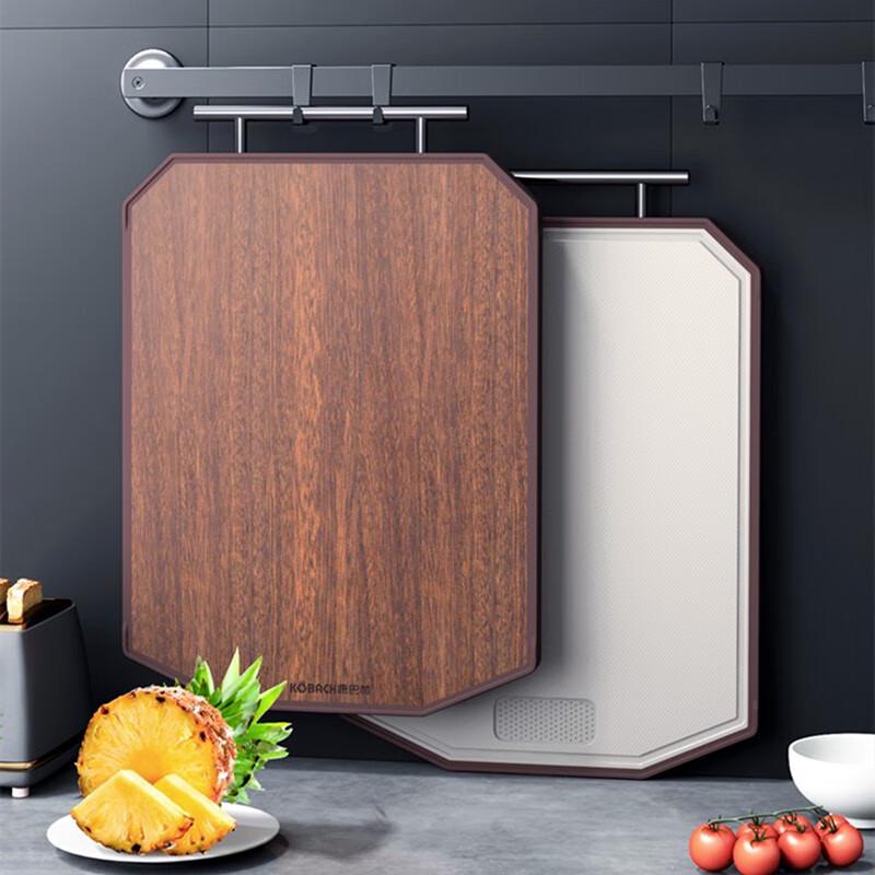 Двусторонняя антибактериальная разделочная доска Kangbach из черного дерева