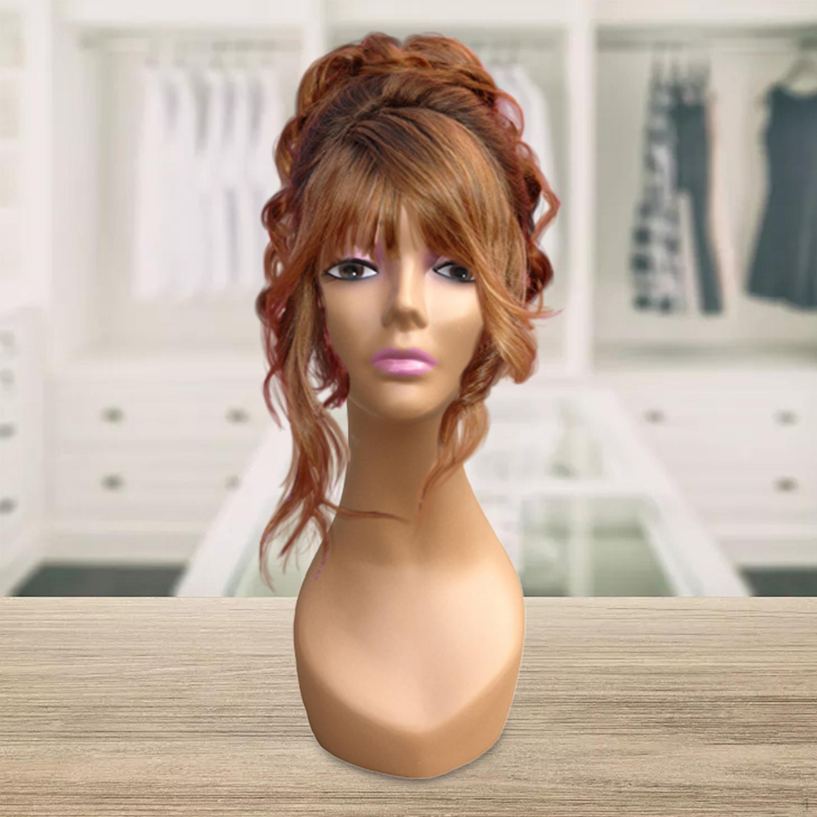 Bald Manikin Head, Wig Holder, Display Training Head ,Durable, Wigs Model ,Professional