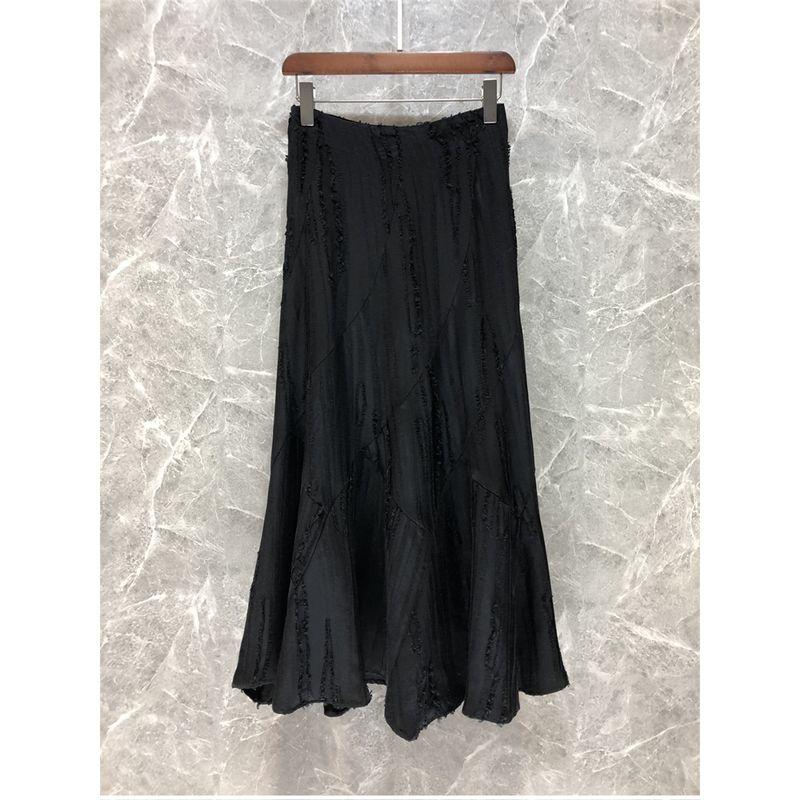 

Now Xiaozi High Class Elegant High Waist Fishtail Skirt Women s European Goods Spring Summer Slimming Yellow Dress 63h11 Black L