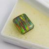 Lab Created Doublet Opal 7.55 Ct Emerald Cut Stunning Certified Loose Gemstone