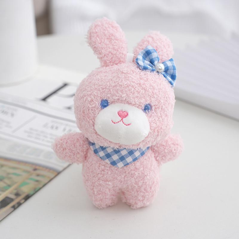 Charming Plush Bear Keychain Toy Cute Rabbit Bag Ornament Gift