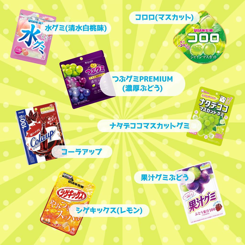 Gummy Assortment Assorted Assortment Present Gift Large Capacity Individually Wrapped BOX Set Box L (Treasure (20 Bags))