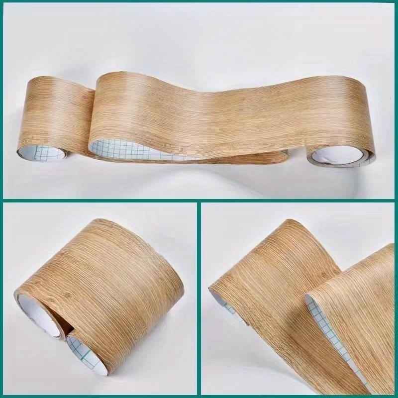 

1PC 5mx10cm Self-Adhesive Wood Grain Window Sill Stickers Waterproof Moistureproof for Furniture Cabinets Threshold Renovation D 5mx10cm