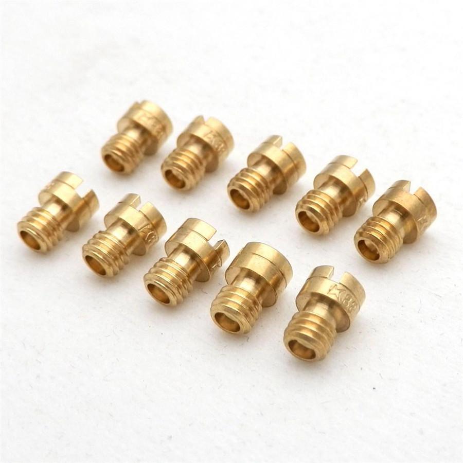 10Pcs Motorcycle Carburetor Main Jets Kit 70, 72, 75, 78, 80, 82, 85, 88, 90, 92