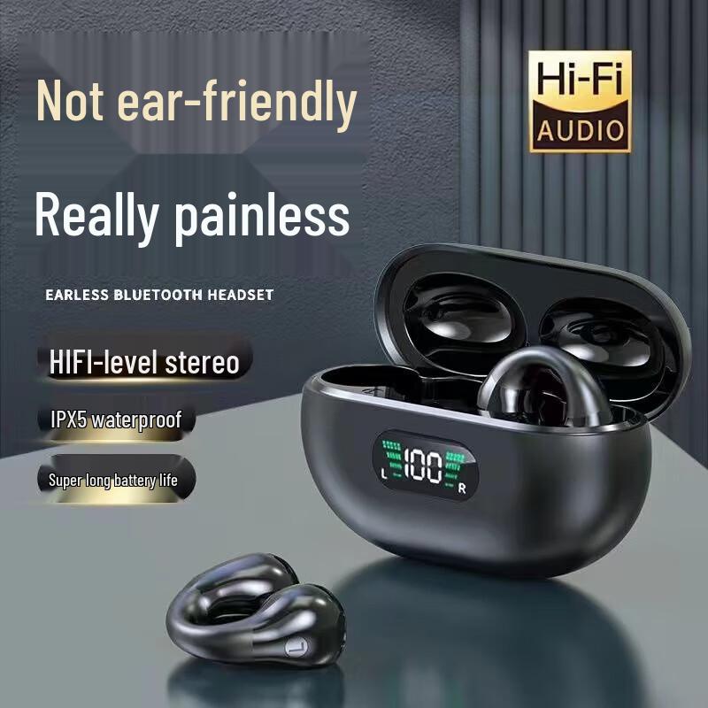 Bach John Q80 Ear Clip Wireless Bluetooth Headset