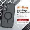 Para Capa Xiaomi POCO F7 à Prova de Choque Magnética Fosca PC+TPU Anti-impressão Digital Translúcida para Redmi Turbo4 Pro