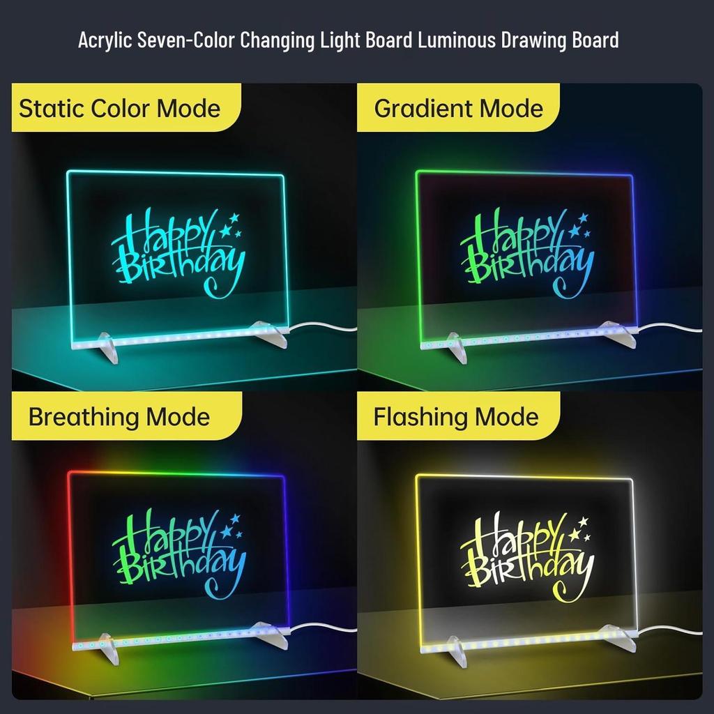 LED Luminous Acrylic Drawing Display Board Stand