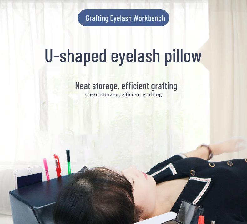 U-Shaped Eyelash Extension Pillow for Beauty Salons & Worktables