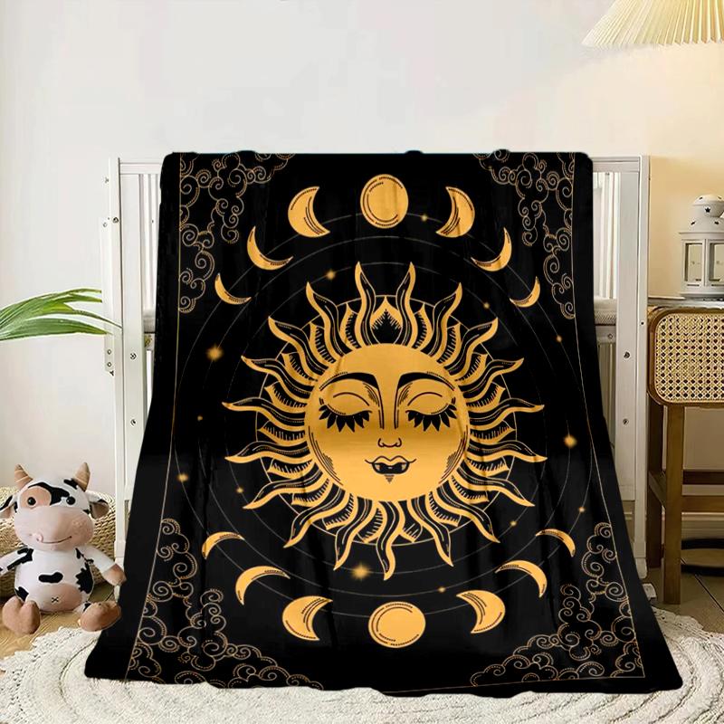 Pentagram And Moon Artwork Blanket Flannel Blanket Throw Blanket Sofa Cover Blanket Soft Premium Blanket Picnic Blanket Tv Blanket Gifts