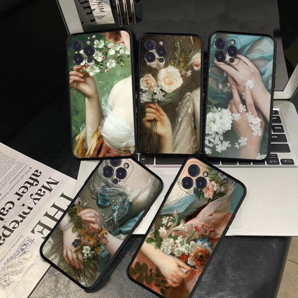 Renaissance Art Phone Case For IPhone 16 15 14 13 12 Mini 11 Pro XS Max X XR SE 6 7 8 Plus Soft Silicone Cover