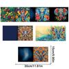 6/8pcs DIY Diamond Painting Greeting Card Set Animal Theme Rhinestone Diamond Art Mosaic Postcards Congratulations Cards & Gifts