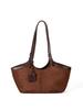 New Suede Tote Bag for Women, Large Capacity, Niche, High-end, Versatile Shoulder Bag, Retro Style