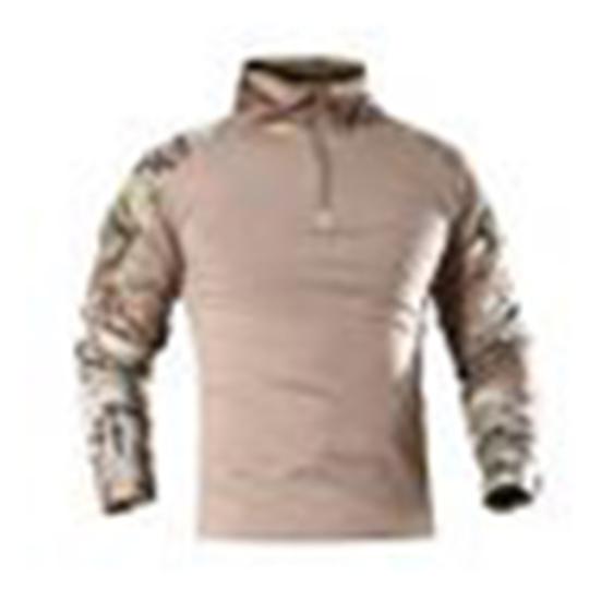 Pánské maskáčové bojové tričko s dlouhým rukávem a zipem Assault Frog