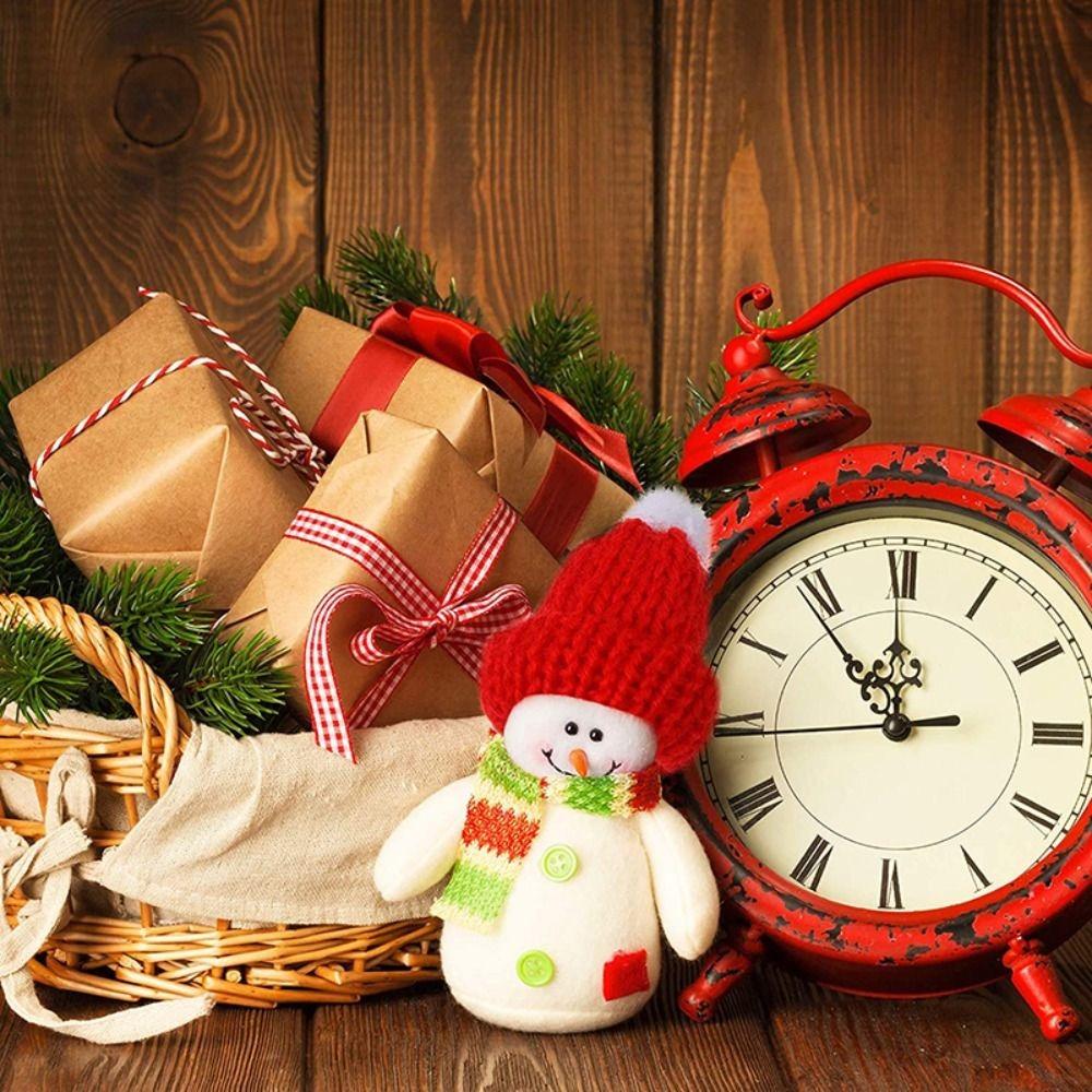 20 stücke Handgemachte Mini Santa Hut Stricken Puppe Hüte Neue Weihnachten