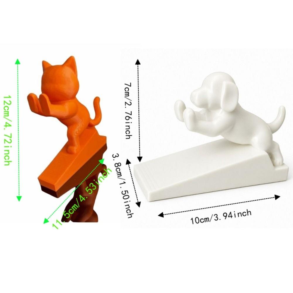 Noise-Reducing Dog-Shaped Door Wedge Non-Slip Cat Door Holder Cute Door Stop Wedge Home Decoration