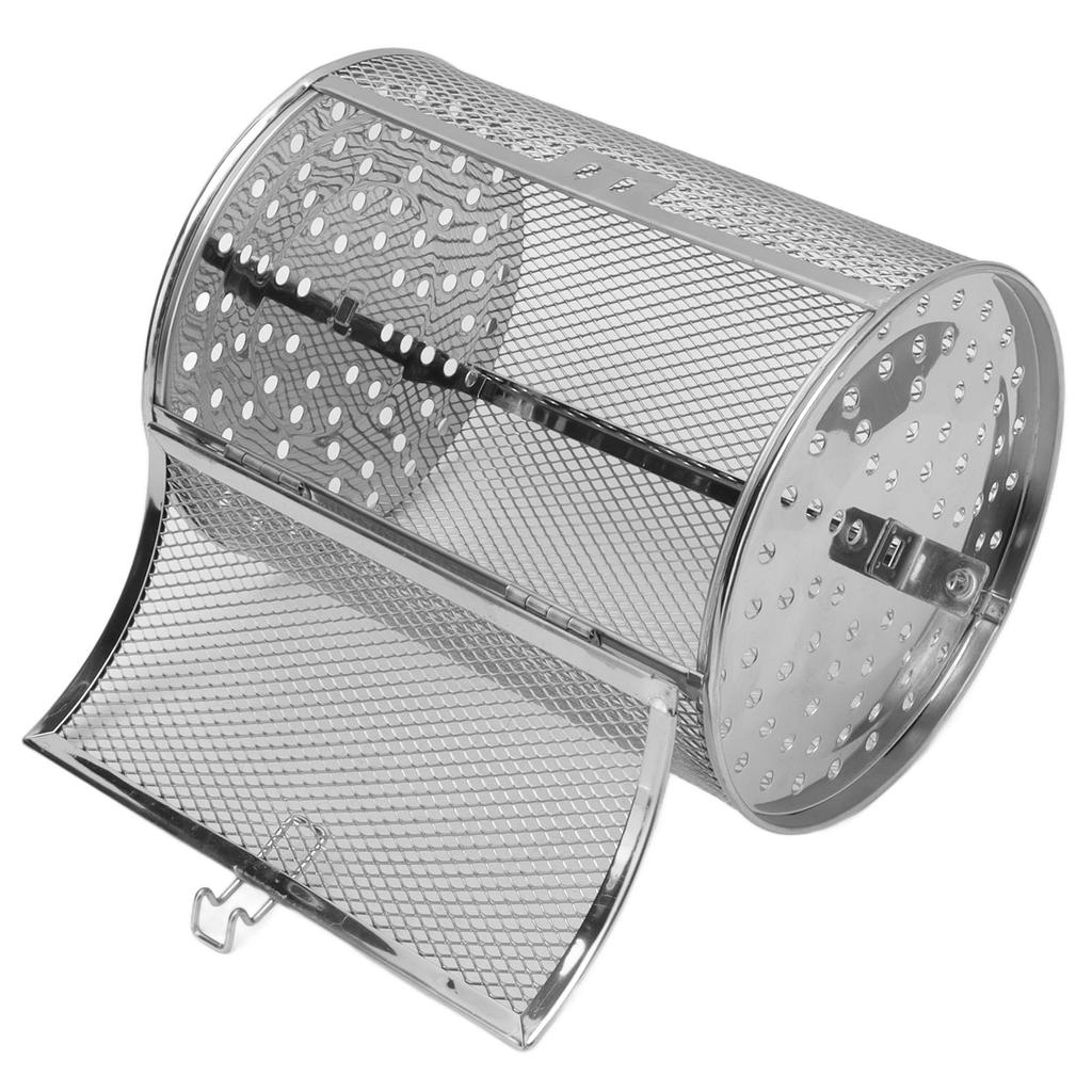 Oven Cage 360 Degree Rotatable Stainless Steel Oven Rack Roast Basket for Baking Nuts BBQ Roaster