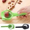 Strawberry Slicer Egg Slicing Tool For Hard Boiled Eggs Multipurpose Slicer Kitchen Gadget Stainless Steel Wire Fruit Tongs For