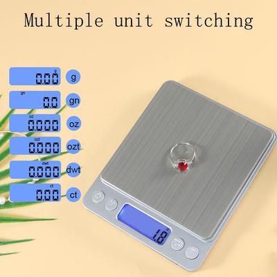 Chargement USB Batterie Lithium Mini Précision LCD Numérique Cuisine Balance Électronique Poids Balance Thé Pâtisserie 3kg/0.1 500g/0.01
