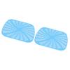 2 Stück Fritteuse Wiederverwendbare Silikon Fritteusen Einlage Kratzfeste Silikon Einlegematte für Ninja Foodi AG301 Fritteuse Blau
