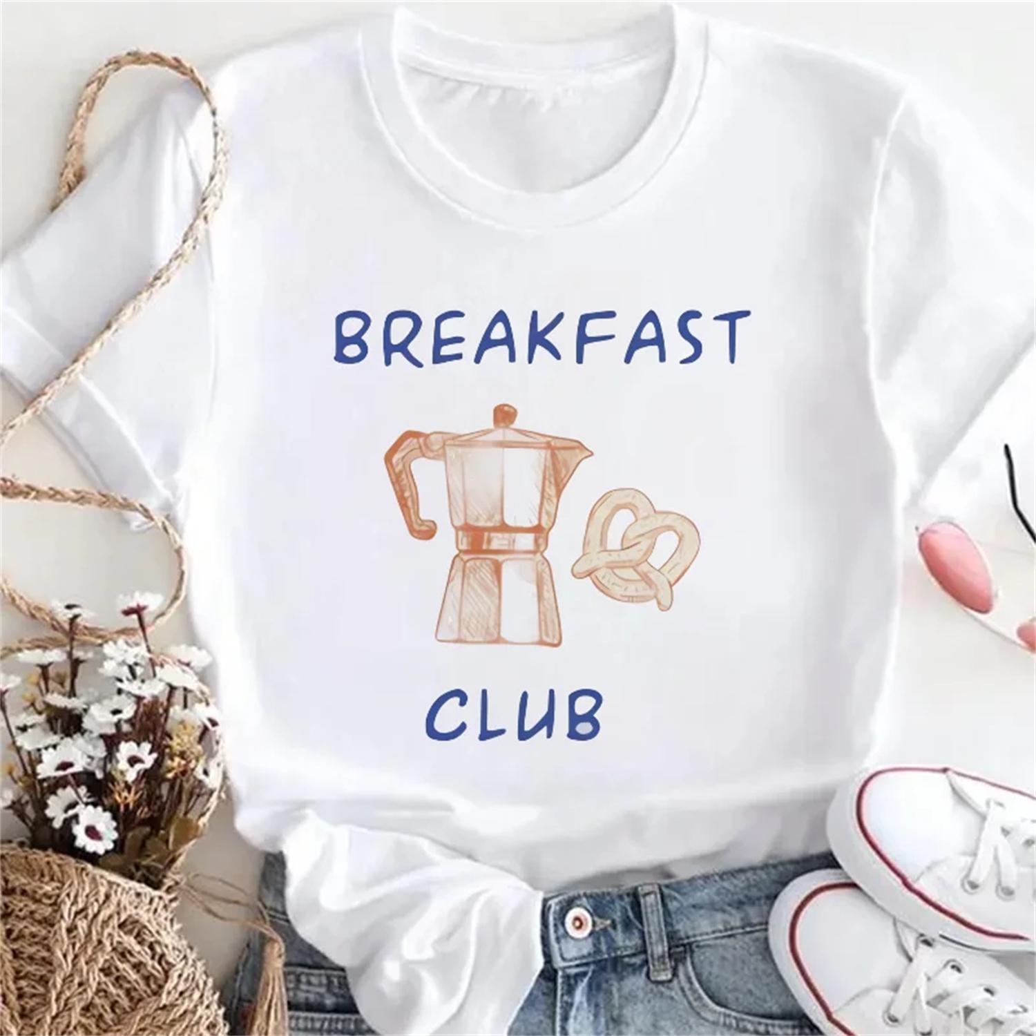 

2025 Cute Cartoon Harajuku Retro Printed Pattern 90s O-Neck White T-Shirt New Clothing Top Short Sleeve Regular Versatile T-Shir XXXXXL білий