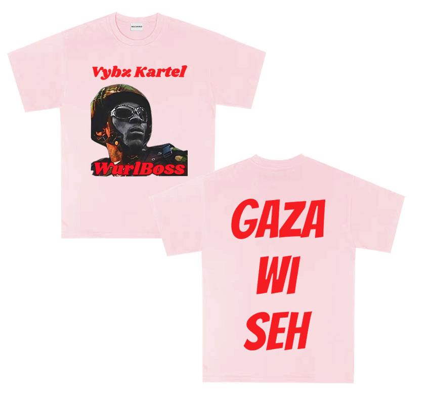 Rapper Vybz Kartel 2025 New Album T Shirts Unisexs Fashion Hot Sale Cotton Tshirts Vintage Oversized Short Sleeve Tees Streetwear