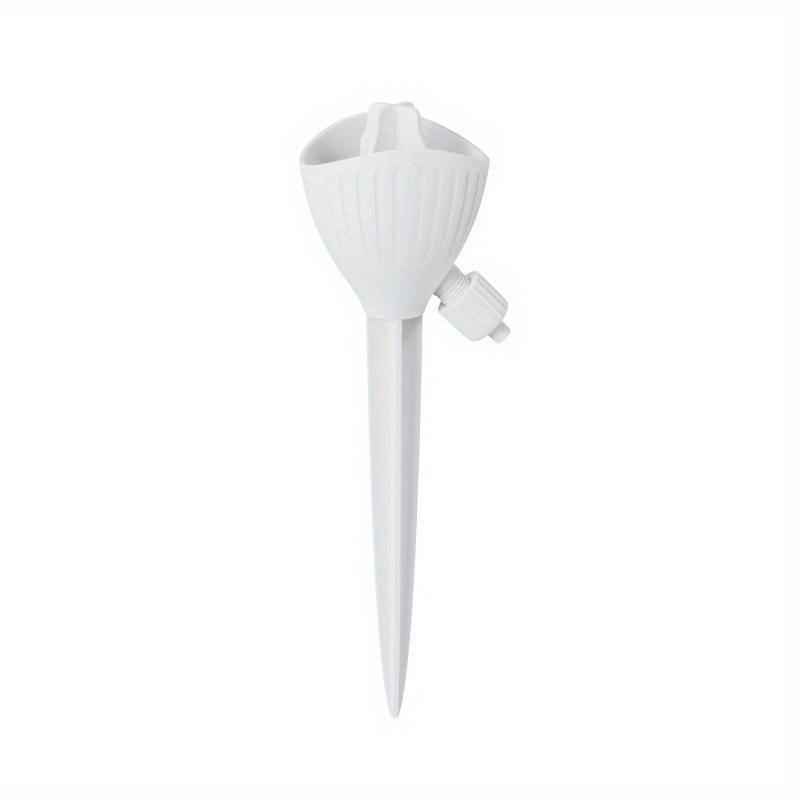 

Flower Watering Device Dripper Automatic Watering Adjustable Flow Rate Watering Flower Irrigator Water Seepage Device 1pc білий