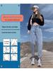 Women's Adjustable Slimming Harem Jeans - Loose Fit, Nine-Point Straight Leg, Autumn/Winter Style