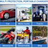 12V Solar Panel Kit, High-Efficiency IP65 Waterproof Trickle Charger with Suction Cups, Portable Solar Car Battery Charger for RV, Boat, Motorcycle,