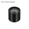 uxcell 5 Pcs Potentiometer Knob Null Axis Black Aluminum 6mm Shaft Diameter Rotary Knob
