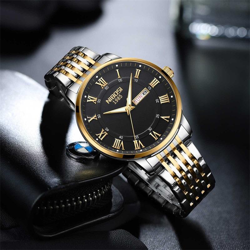 NIBOSI Brand Men's Quartz Watch Fashion Simple Student Watch